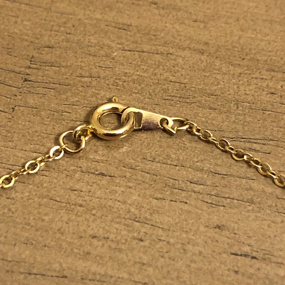 Gold Tone Heart Pendant Necklace - Picture 6 of 9